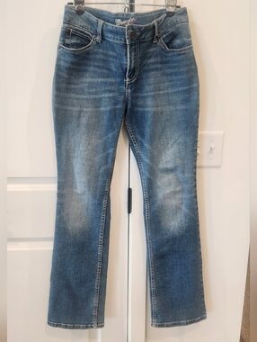 Wrangler Mid Wash Bootcut Jeans - Blue